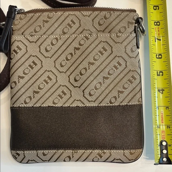 NWOT Coach Tan and Brown crossbody bag - Picture 8 of 13
